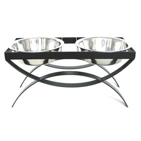 Petsstop PetsStop RDB18-L Seesaw Double Elevated Dog Bowl; Large RDB18-L
